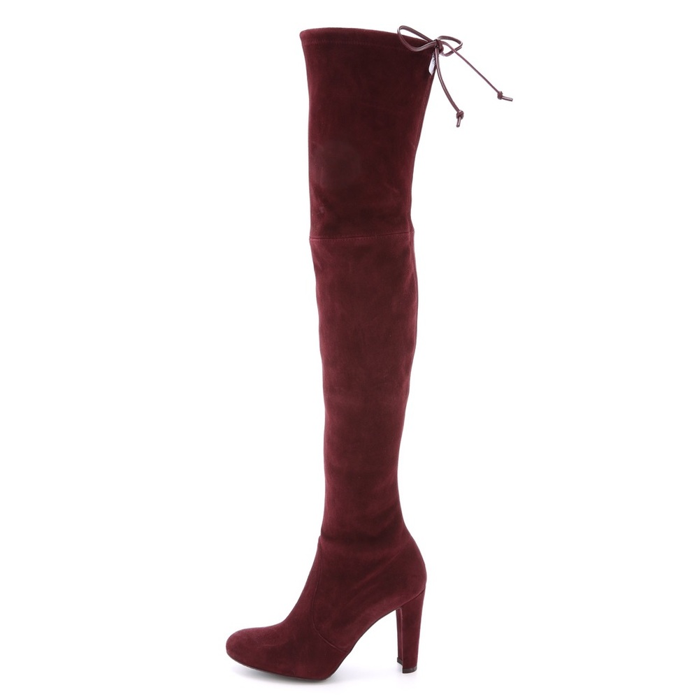 Burgundy Stuart Weitzman Over-the-knee Boots
